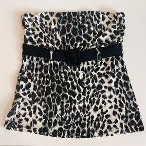 Express animal print strapless top-tube